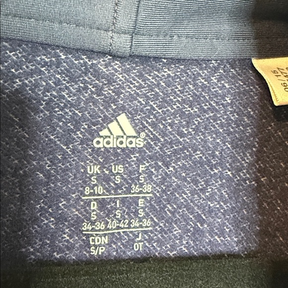 Adidas Heather Gray and Navy Cardigan duster - small - Picture 2 of 5